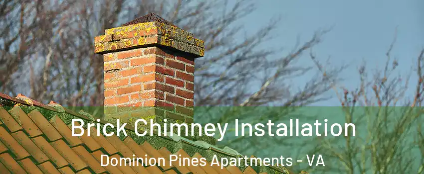 Brick Chimney Installation Dominion Pines Apartments - VA