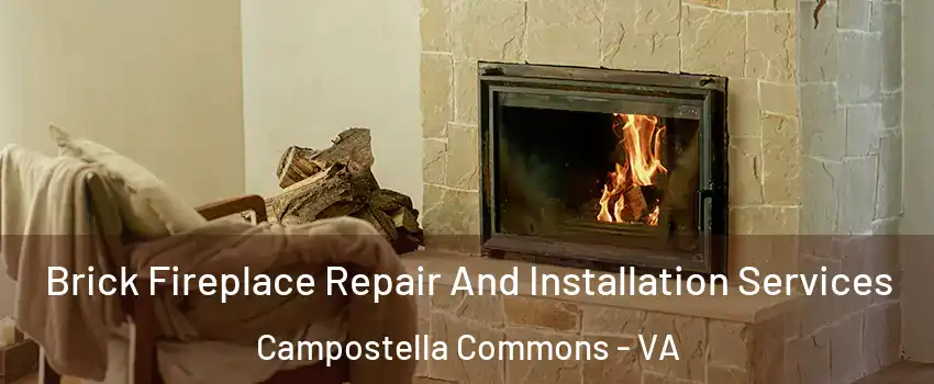 Brick Fireplace Repair And Installation Services Campostella Commons - VA