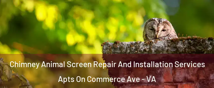 Chimney Animal Screen Repair And Installation Services Apts On Commerce Ave - VA