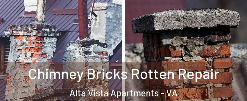 Chimney Bricks Rotten Repair Alta Vista Apartments - VA