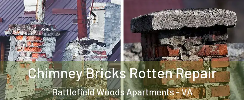 Chimney Bricks Rotten Repair Battlefield Woods Apartments - VA