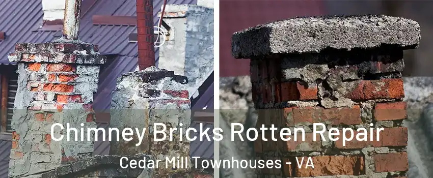 Chimney Bricks Rotten Repair Cedar Mill Townhouses - VA