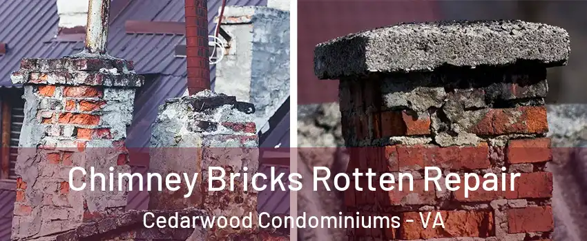 Chimney Bricks Rotten Repair Cedarwood Condominiums - VA