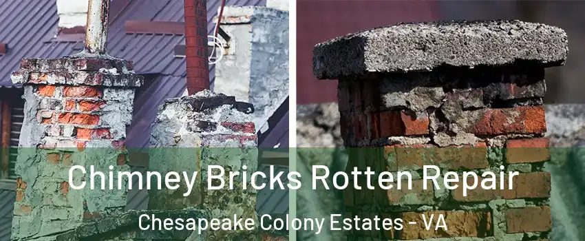 Chimney Bricks Rotten Repair Chesapeake Colony Estates - VA