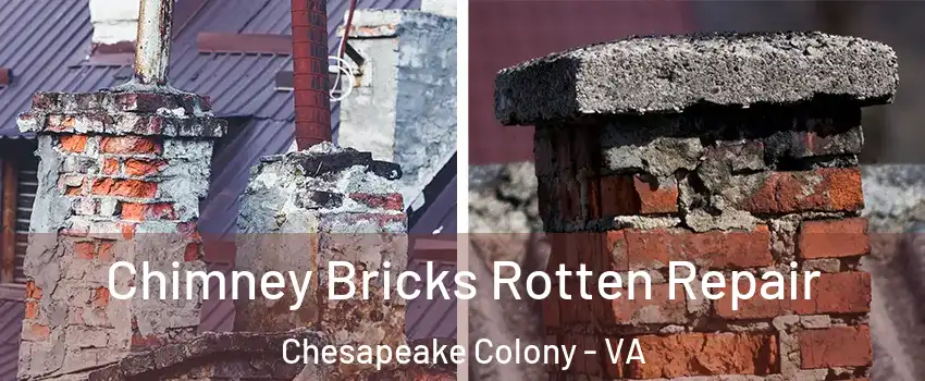 Chimney Bricks Rotten Repair Chesapeake Colony - VA