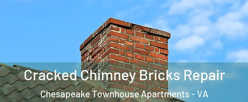 Cracked Chimney Bricks Repair Chesapeake Townhouse Apartments - VA