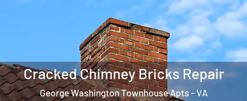 Cracked Chimney Bricks Repair George Washington Townhouse Apts - VA