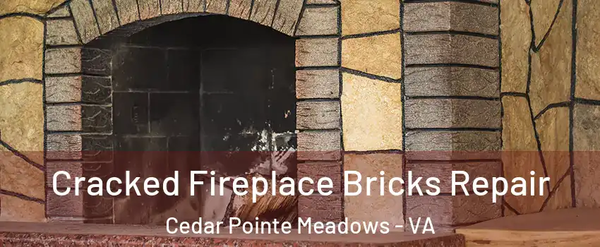 Cracked Fireplace Bricks Repair Cedar Pointe Meadows - VA