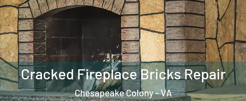 Cracked Fireplace Bricks Repair Chesapeake Colony - VA