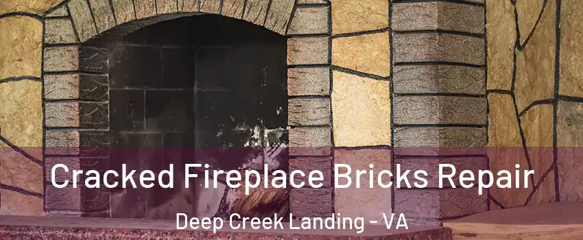 Cracked Fireplace Bricks Repair Deep Creek Landing - VA