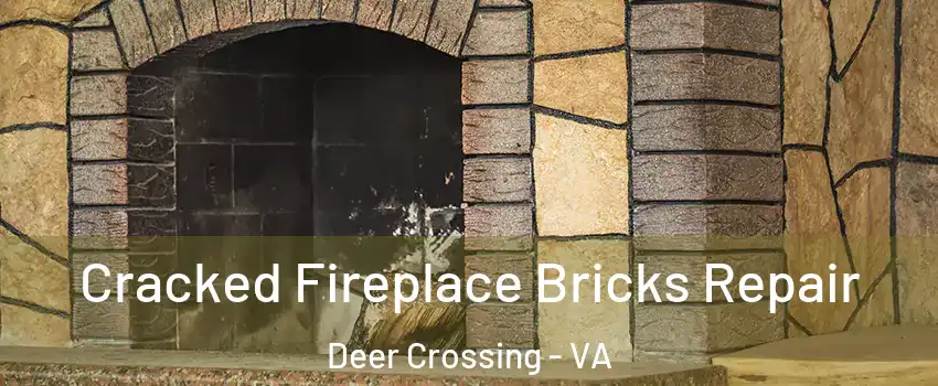 Cracked Fireplace Bricks Repair Deer Crossing - VA