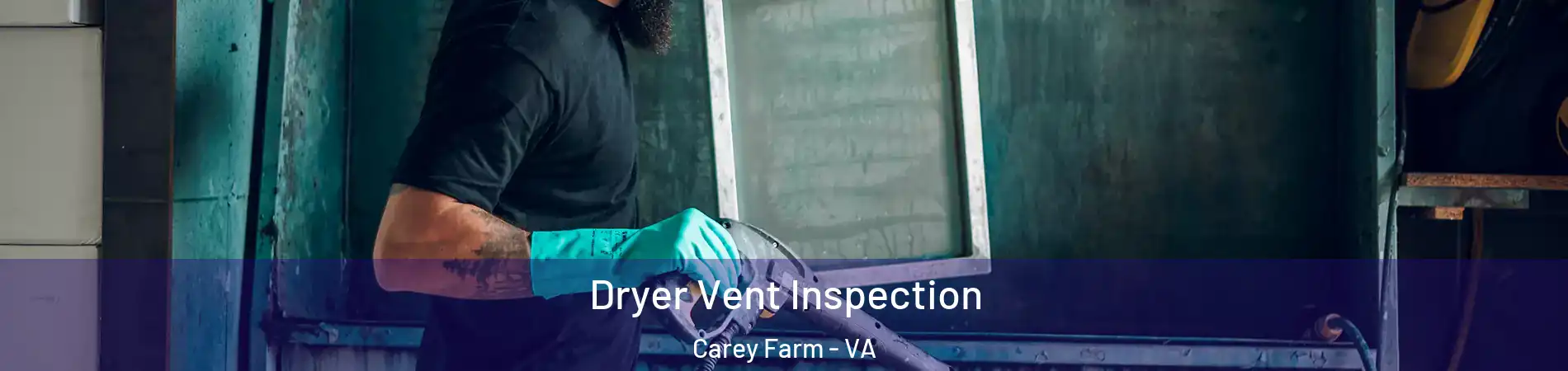 Dryer Vent Inspection Carey Farm - VA