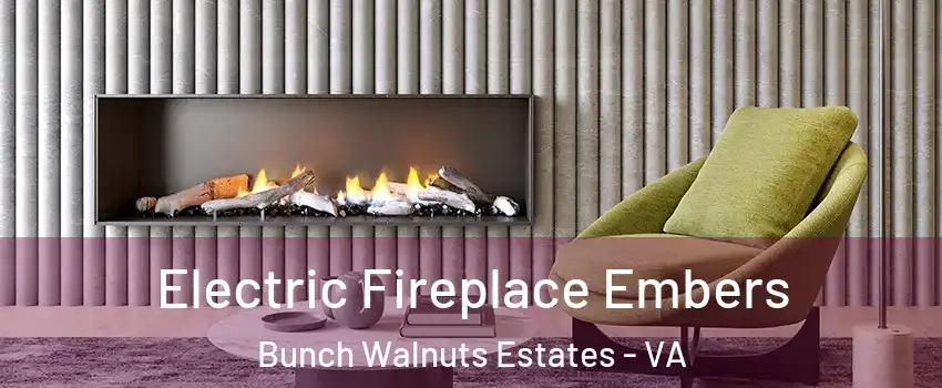 Electric Fireplace Embers Bunch Walnuts Estates - VA