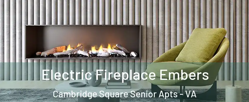 Electric Fireplace Embers Cambridge Square Senior Apts - VA