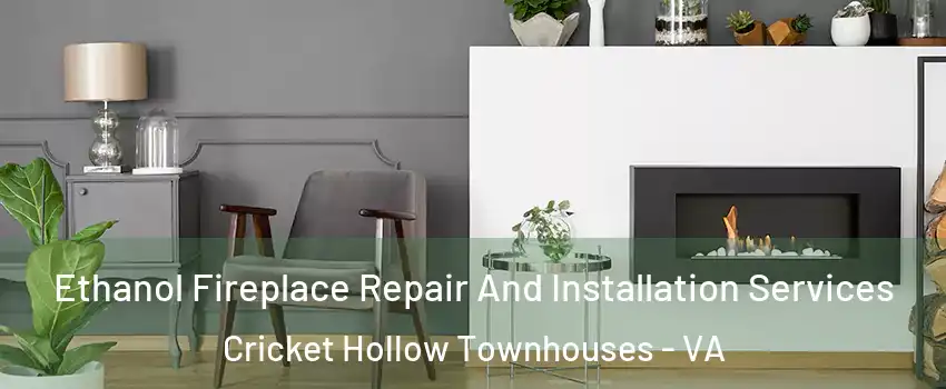 Ethanol Fireplace Repair And Installation Services Cricket Hollow Townhouses - VA