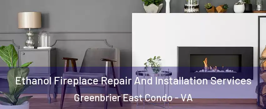 Ethanol Fireplace Repair And Installation Services Greenbrier East Condo - VA