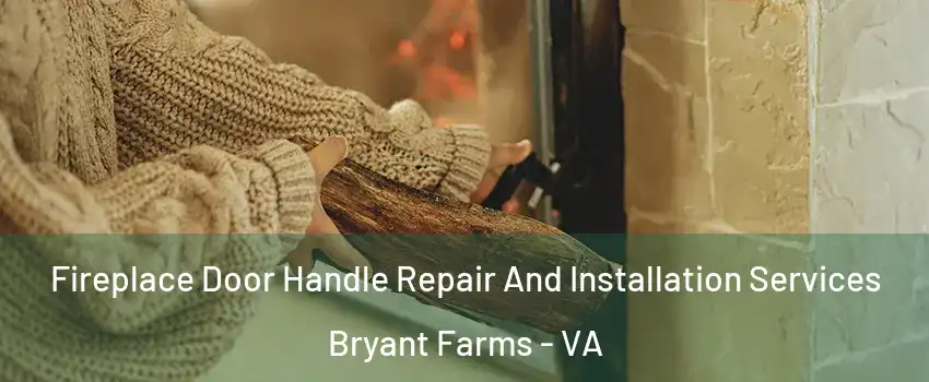 Fireplace Door Handle Repair And Installation Services Bryant Farms - VA