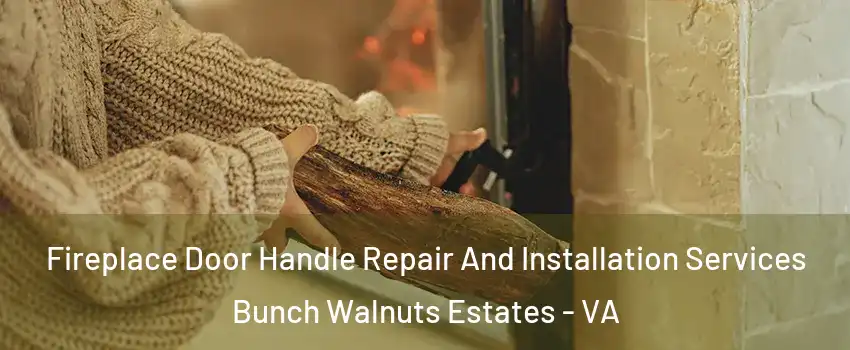 Fireplace Door Handle Repair And Installation Services Bunch Walnuts Estates - VA