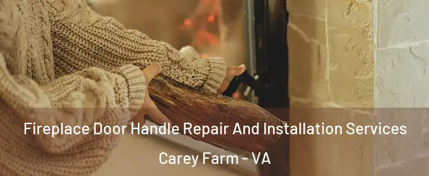 Fireplace Door Handle Repair And Installation Services Carey Farm - VA