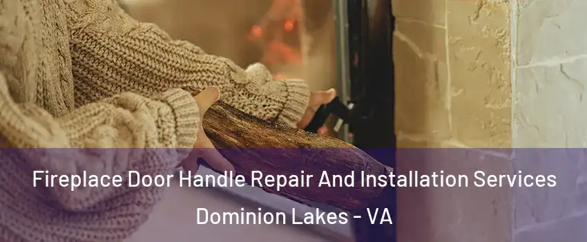Fireplace Door Handle Repair And Installation Services Dominion Lakes - VA