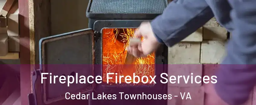 Fireplace Firebox Services Cedar Lakes Townhouses - VA