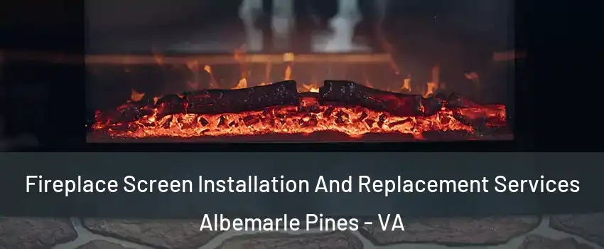 Fireplace Screen Installation And Replacement Services Albemarle Pines - VA