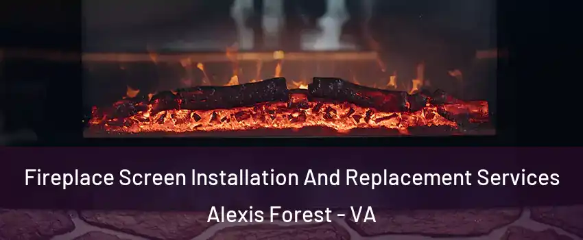Fireplace Screen Installation And Replacement Services Alexis Forest - VA