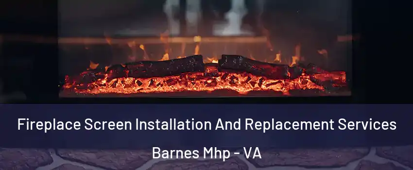 Fireplace Screen Installation And Replacement Services Barnes Mhp - VA