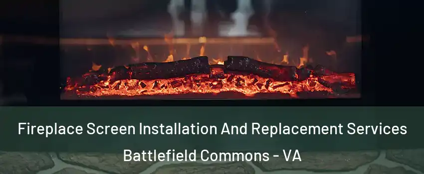 Fireplace Screen Installation And Replacement Services Battlefield Commons - VA