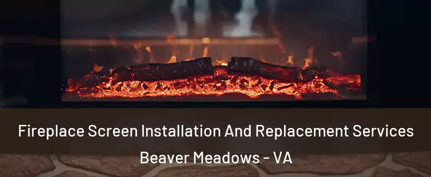 Fireplace Screen Installation And Replacement Services Beaver Meadows - VA