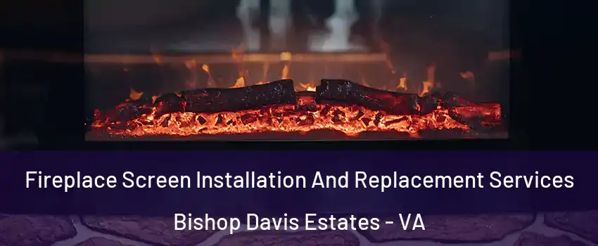 Fireplace Screen Installation And Replacement Services Bishop Davis Estates - VA