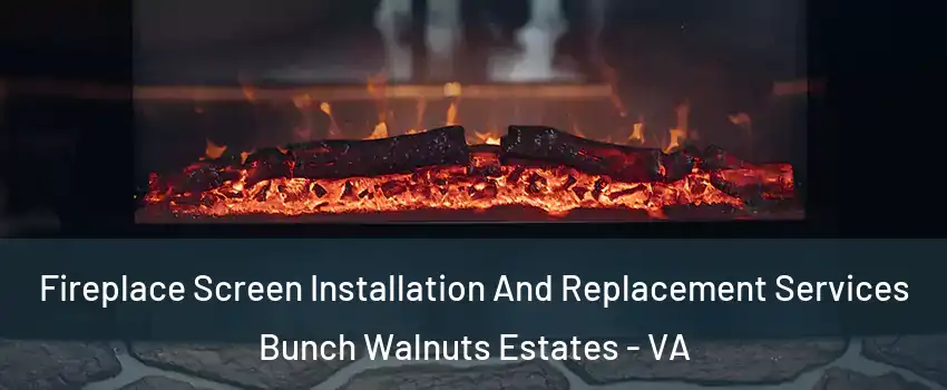 Fireplace Screen Installation And Replacement Services Bunch Walnuts Estates - VA