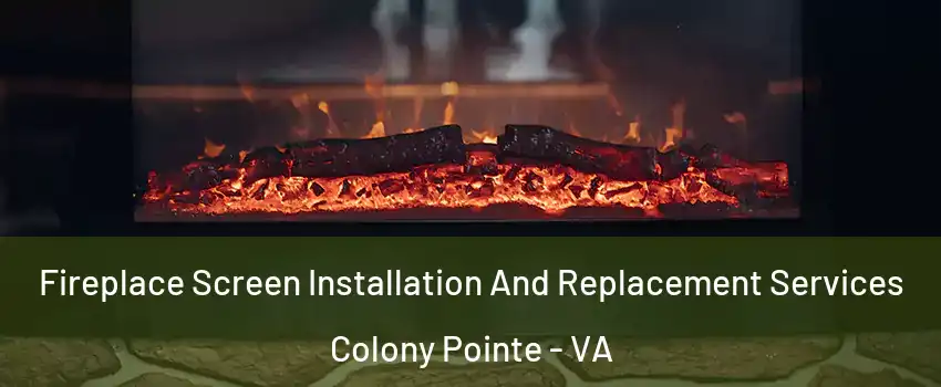 Fireplace Screen Installation And Replacement Services Colony Pointe - VA