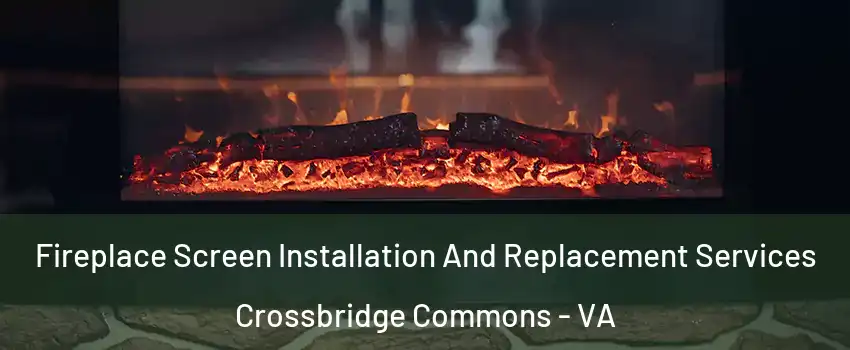 Fireplace Screen Installation And Replacement Services Crossbridge Commons - VA