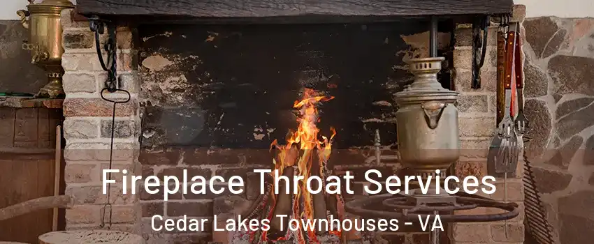 Fireplace Throat Services Cedar Lakes Townhouses - VA