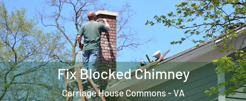Fix Blocked Chimney Carriage House Commons - VA
