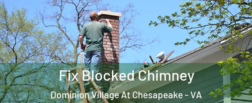 Fix Blocked Chimney Dominion Village At Chesapeake - VA