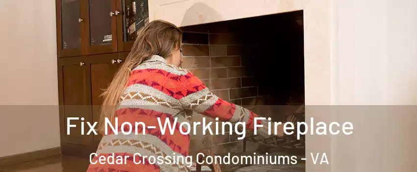 Fix Non-Working Fireplace Cedar Crossing Condominiums - VA