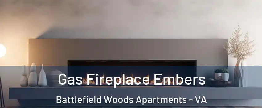 Gas Fireplace Embers Battlefield Woods Apartments - VA