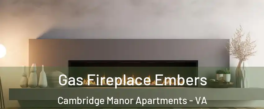 Gas Fireplace Embers Cambridge Manor Apartments - VA