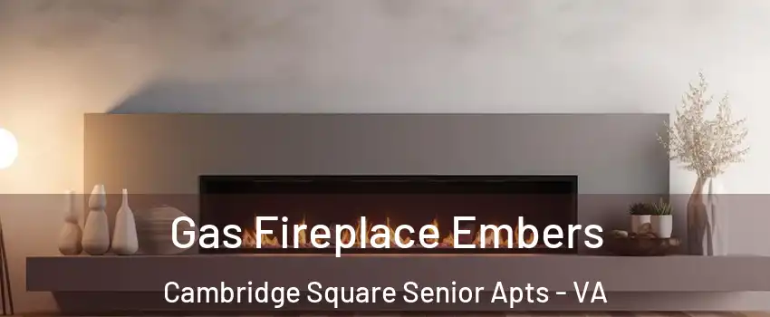 Gas Fireplace Embers Cambridge Square Senior Apts - VA