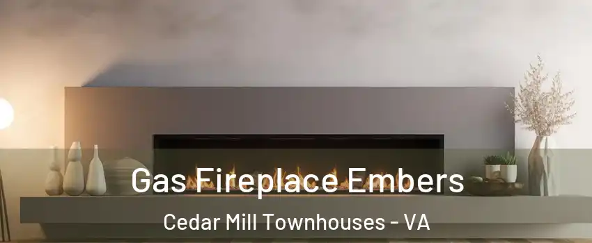 Gas Fireplace Embers Cedar Mill Townhouses - VA