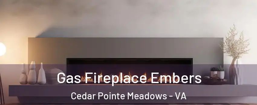 Gas Fireplace Embers Cedar Pointe Meadows - VA