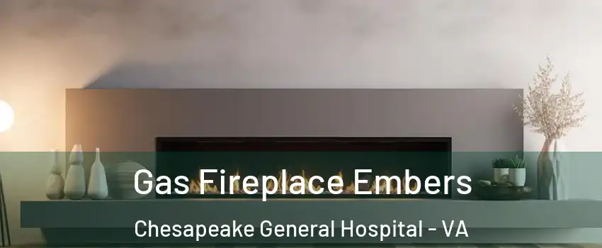 Gas Fireplace Embers Chesapeake General Hospital - VA