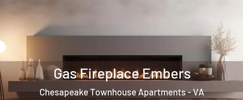 Gas Fireplace Embers Chesapeake Townhouse Apartments - VA
