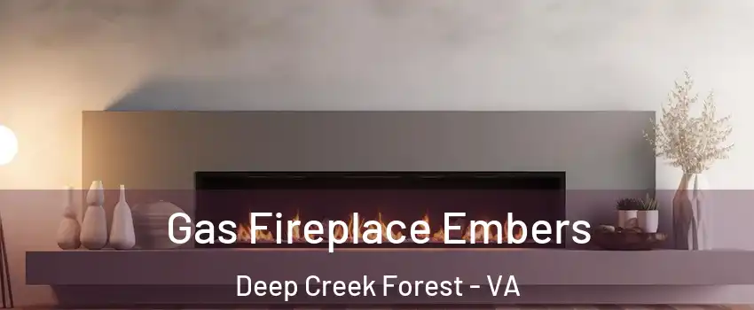 Gas Fireplace Embers Deep Creek Forest - VA