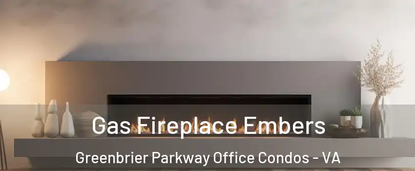 Gas Fireplace Embers Greenbrier Parkway Office Condos - VA