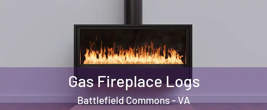 Gas Fireplace Logs Battlefield Commons - VA