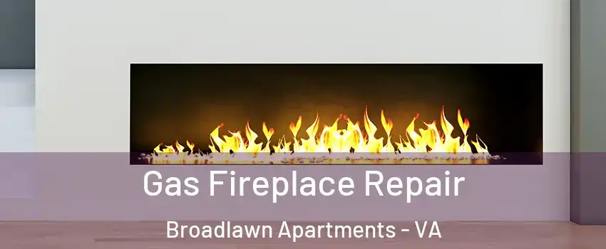 Gas Fireplace Repair Broadlawn Apartments - VA
