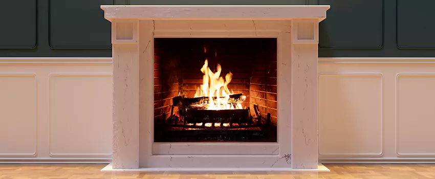 Decorative Electric Fireplace Installation in Dominion Village At Chesapeake, Virginia